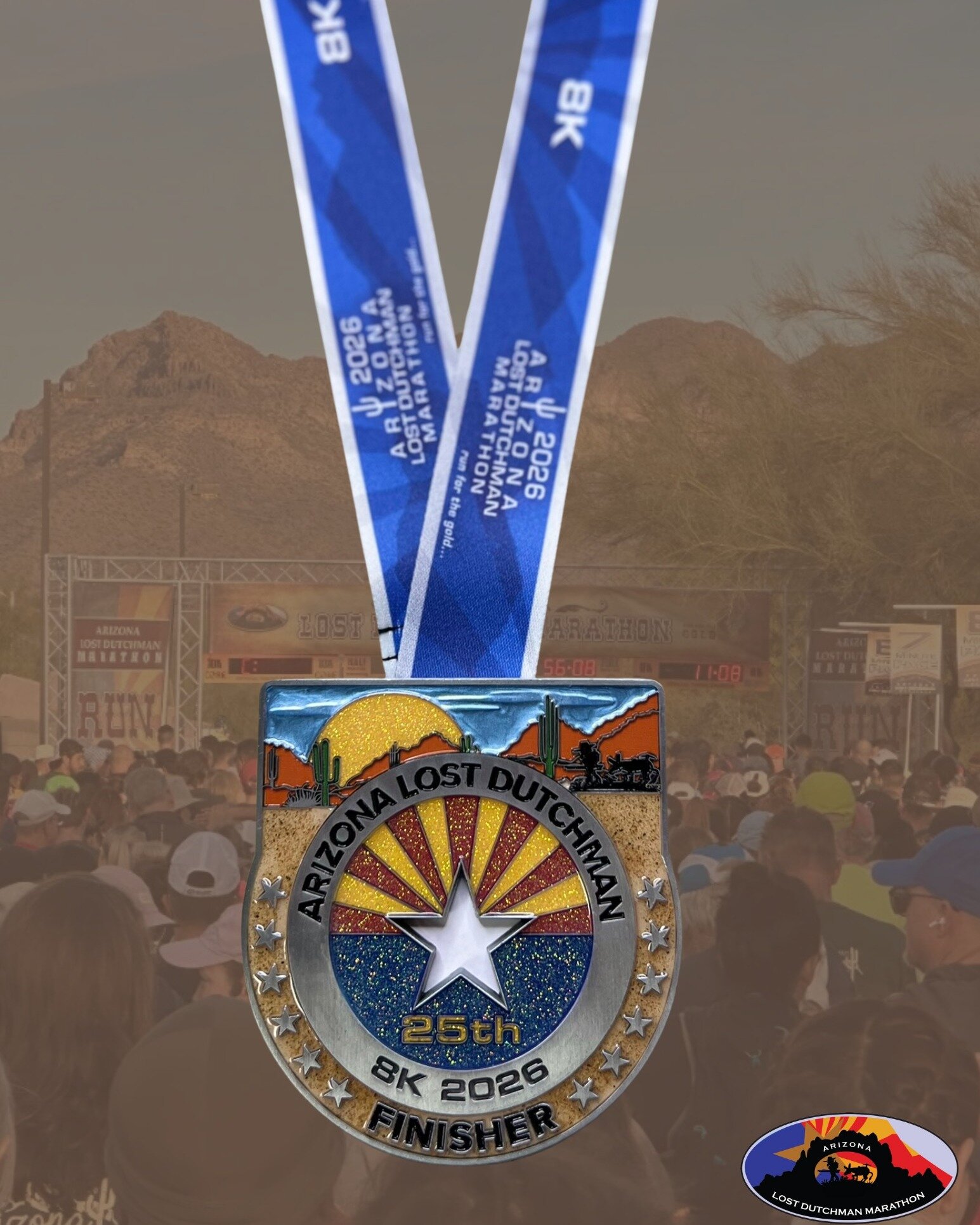 8K Trail medal - 2027 design coming soon