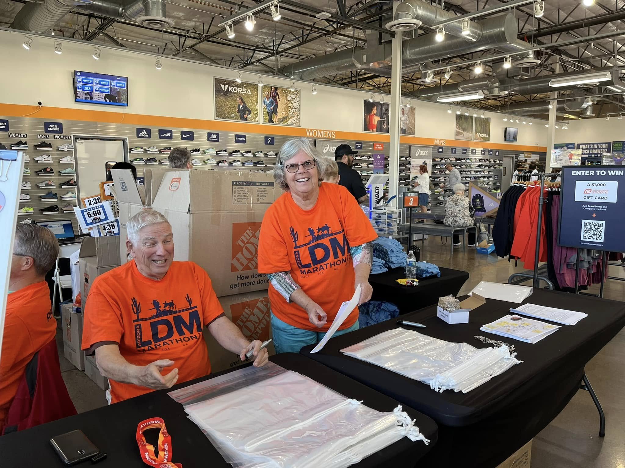 Group of Lost Dutchman Marathon volunteers